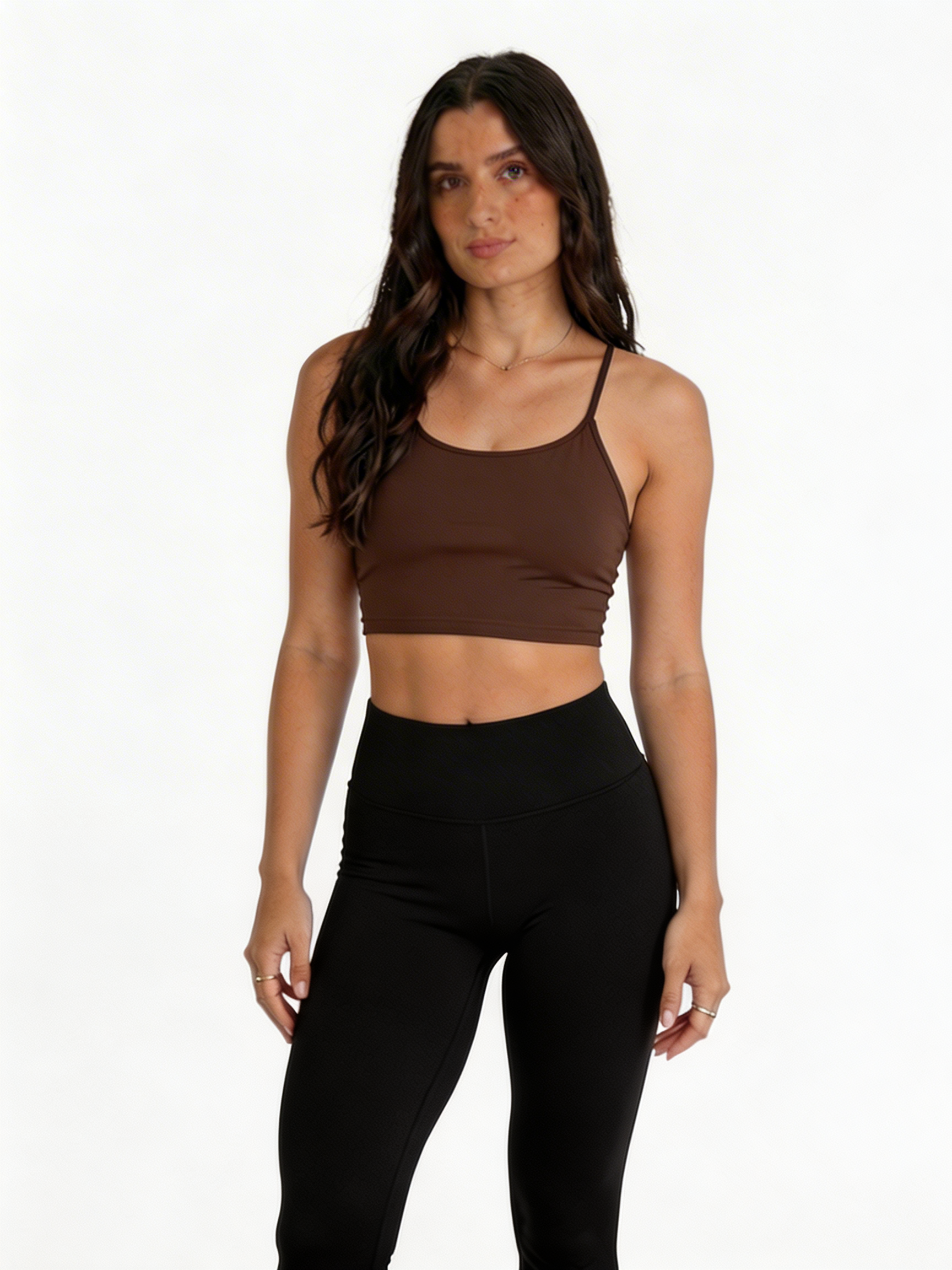 Spaghetti Strap Yoga Sports Bra