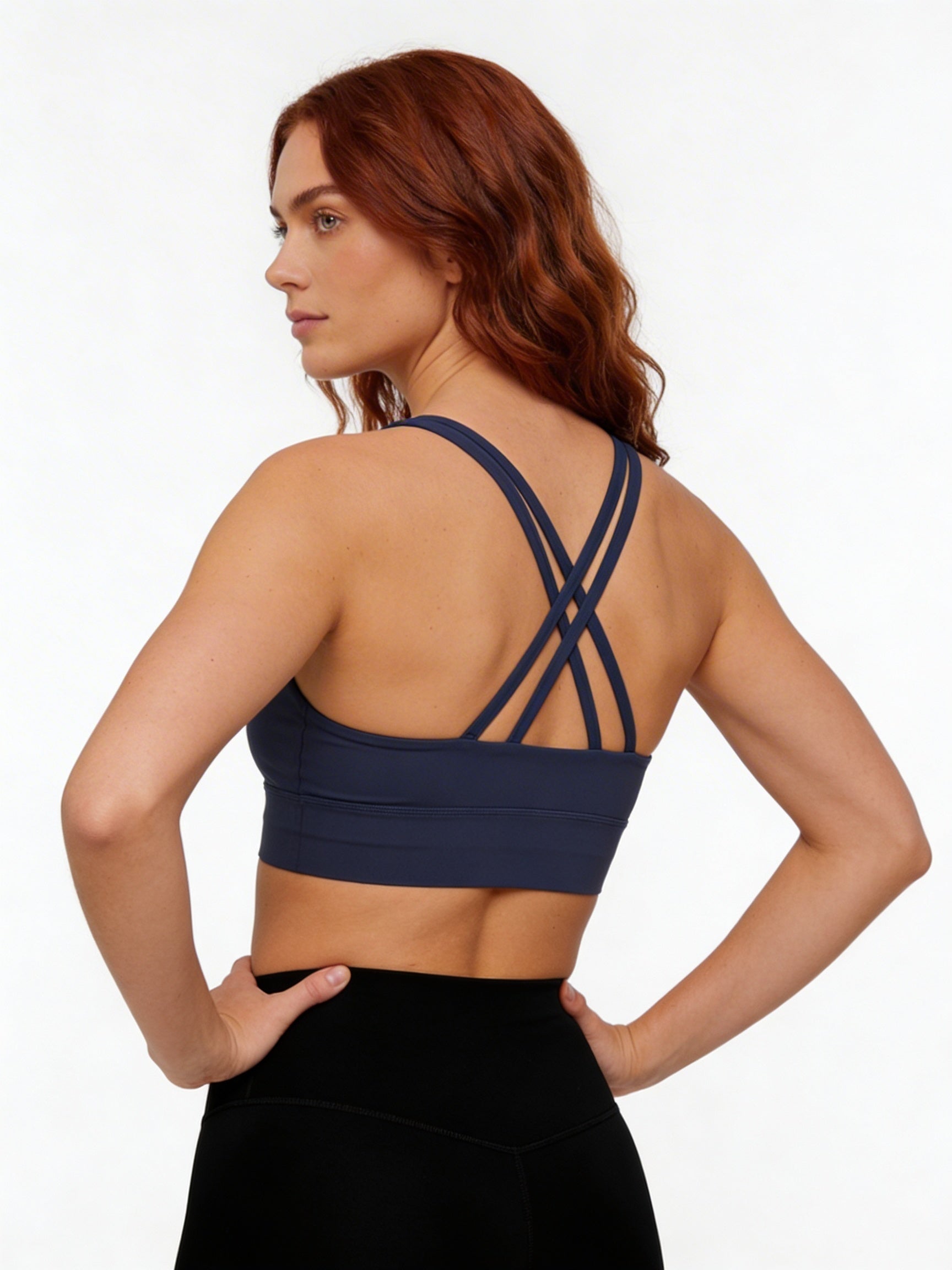 Strappy Criss-Cross Sports Bra