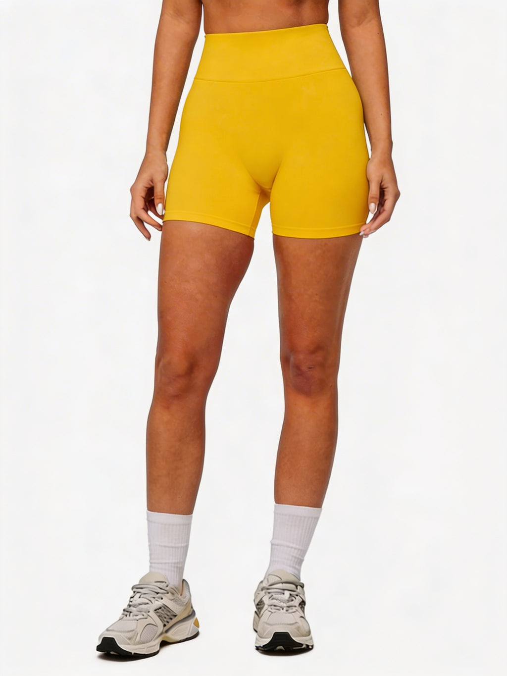High-Waisted Blend Biker Shorts