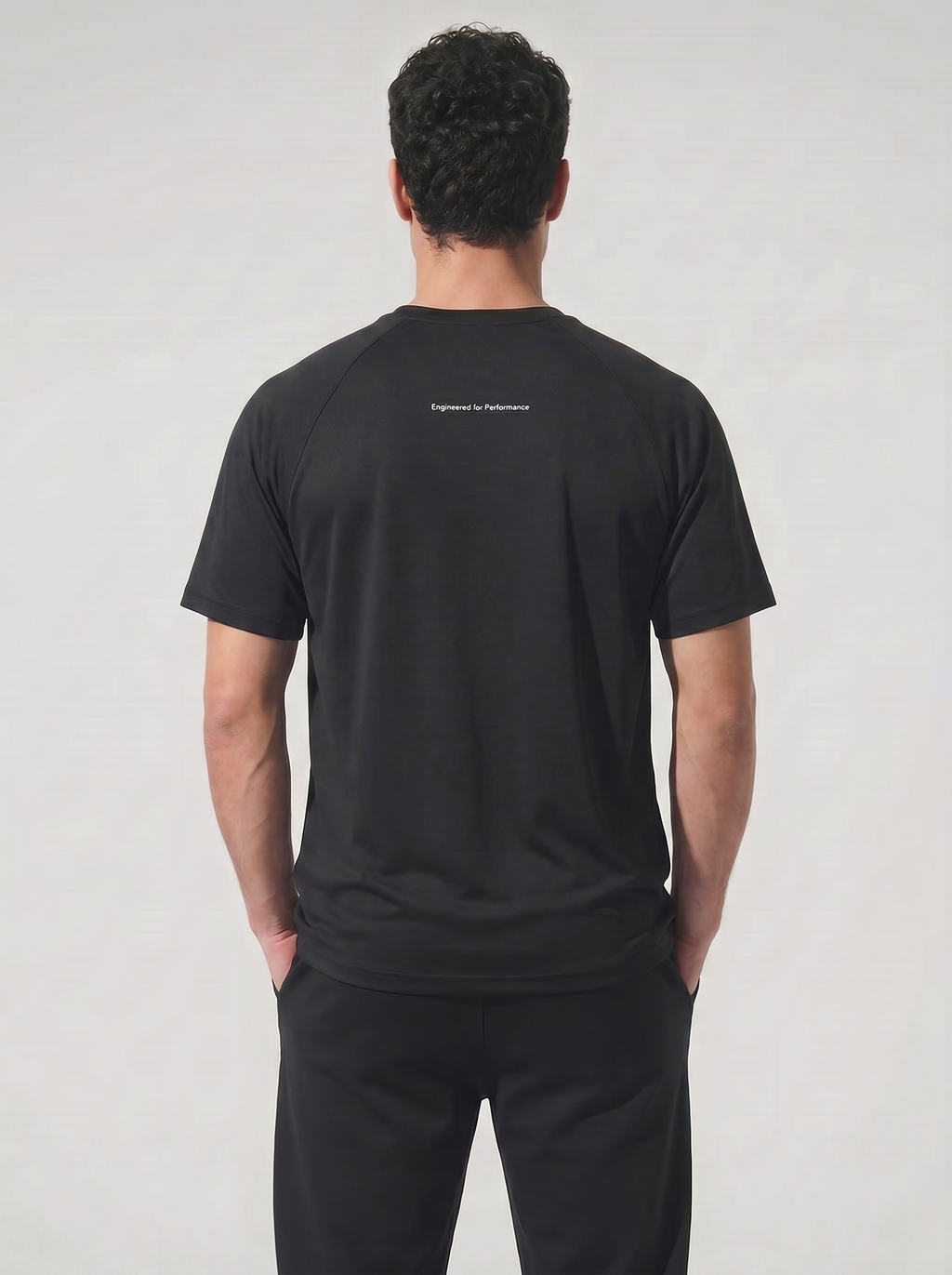 Raglan Mesh Tee Black
