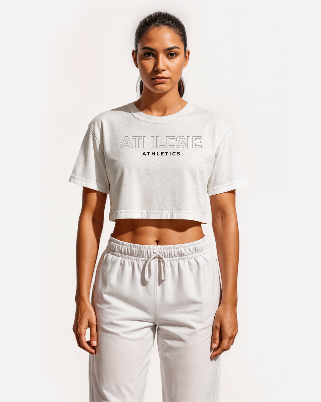Wo's Crop Essentials Top White